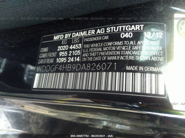 Photo 8 VIN: WDDGF4HB9DA826071 - MERCEDES-BENZ C-CLASS 