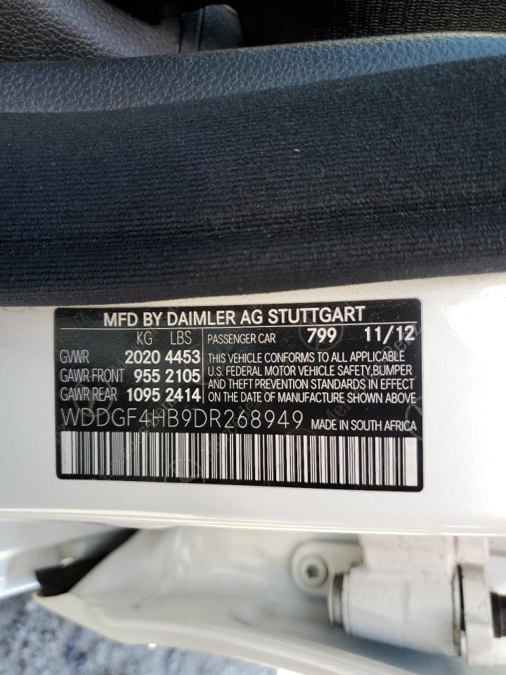 Photo 11 VIN: WDDGF4HB9DR268949 - MERCEDES-BENZ C 250 