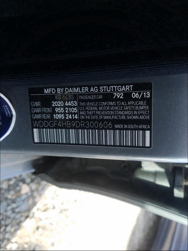 Photo 9 VIN: WDDGF4HB9DR300606 - MERCEDES-BENZ C 250 