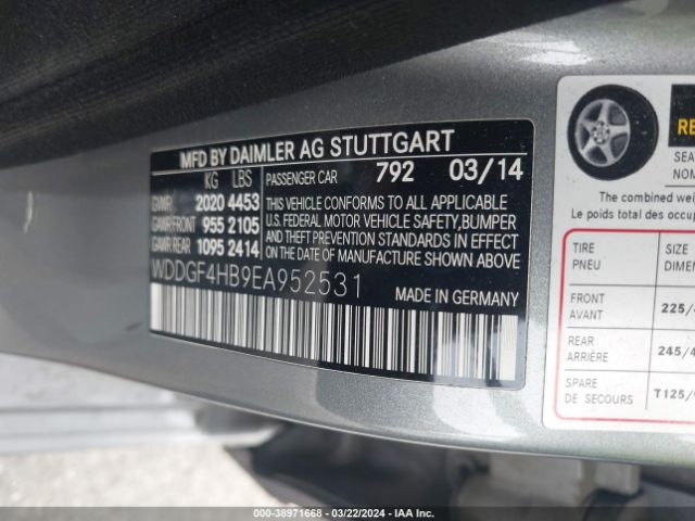 Photo 8 VIN: WDDGF4HB9EA952531 - MERCEDES-BENZ C 250 