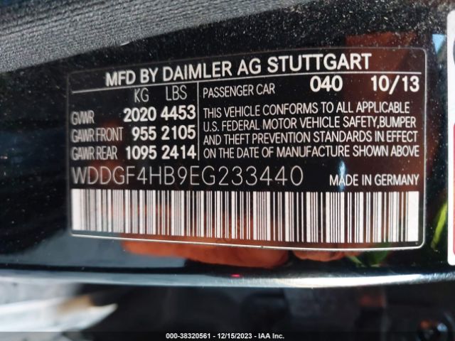 Photo 8 VIN: WDDGF4HB9EG233440 - MERCEDES-BENZ C 250 