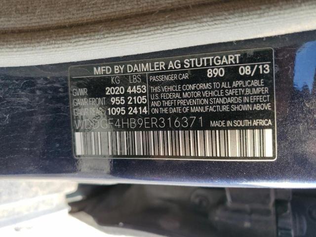 Photo 9 VIN: WDDGF4HB9ER316371 - MERCEDES-BENZ C 250 