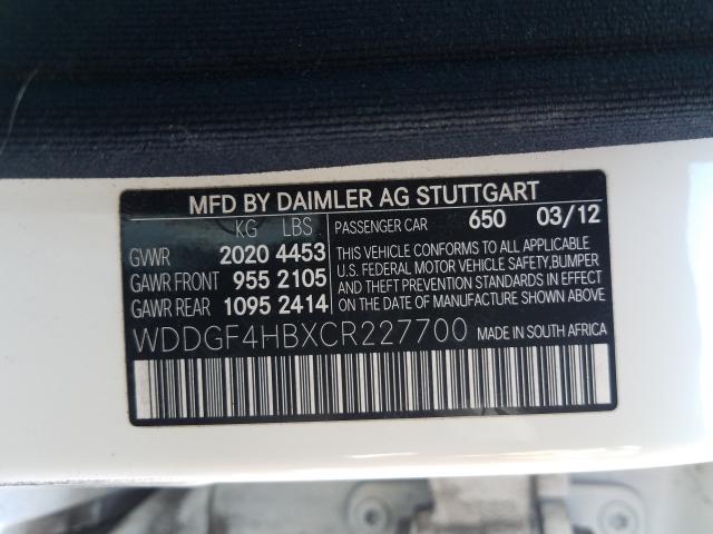 Photo 9 VIN: WDDGF4HBXCR227700 - MERCEDES-BENZ C 250 