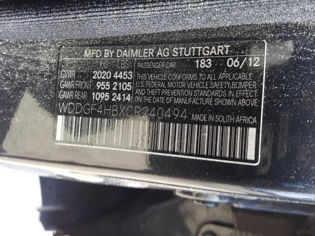 Photo 9 VIN: WDDGF4HBXCR240494 - MERCEDES-BENZ C 250 