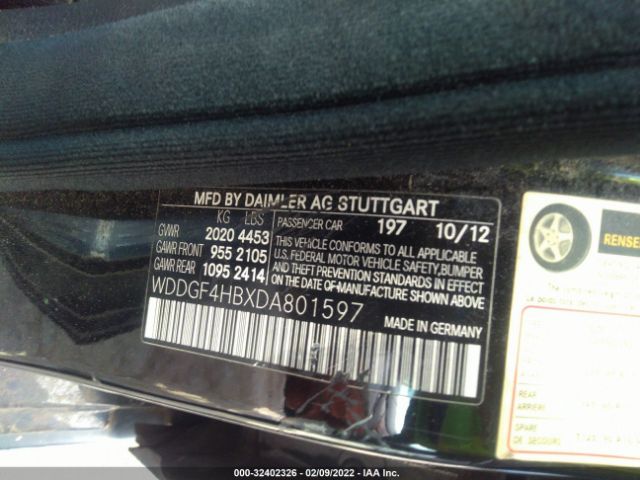 Photo 8 VIN: WDDGF4HBXDA801597 - MERCEDES-BENZ C-CLASS 