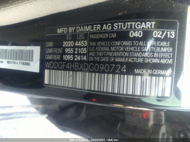 Photo 8 VIN: WDDGF4HBXDG090724 - MERCEDES-BENZ C-CLASS 