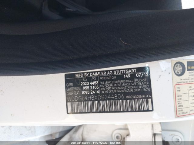 Photo 8 VIN: WDDGF4HBXDR244806 - MERCEDES-BENZ C 250 