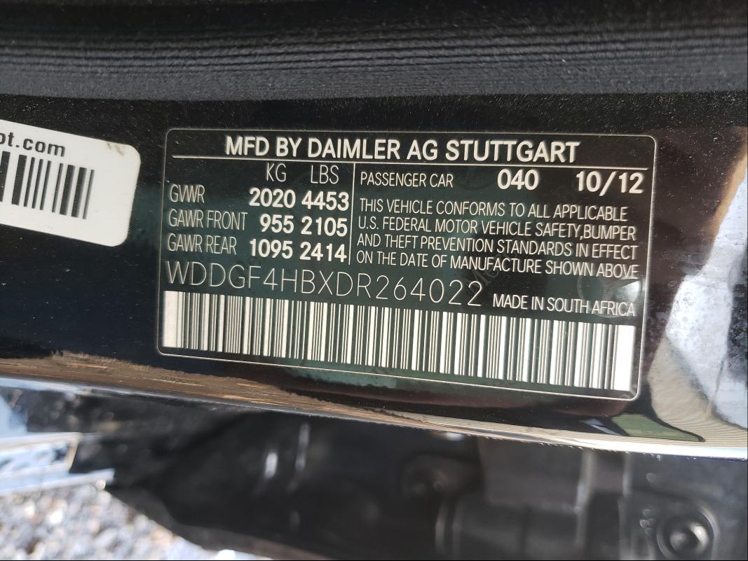 Photo 9 VIN: WDDGF4HBXDR264022 - MERCEDES-BENZ C 250 