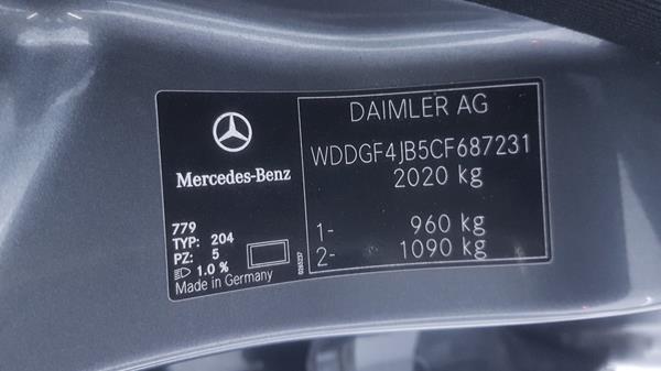 Photo 2 VIN: WDDGF4JB5CF687231 - MERCEDES-BENZ C 200 