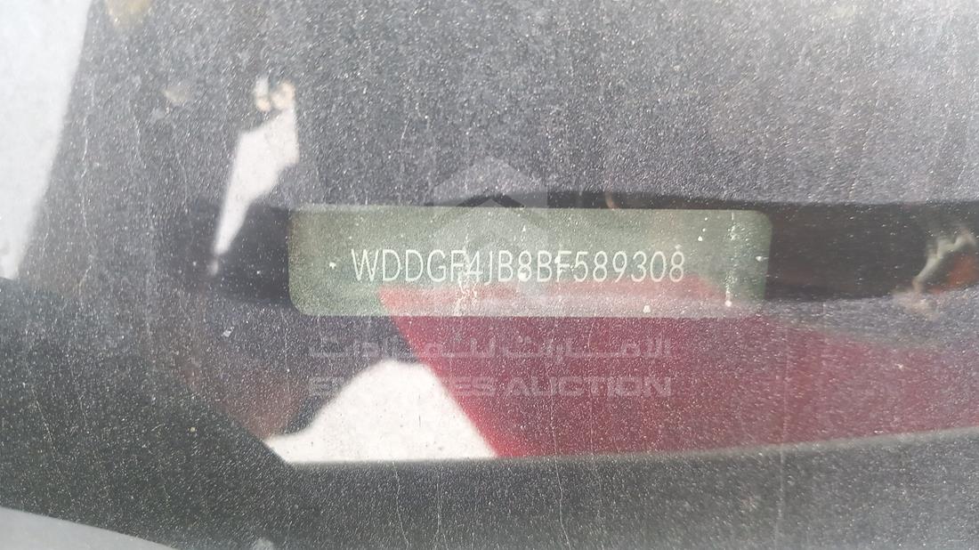 Photo 3 VIN: WDDGF4JB8BF589308 - MERCEDES C 200 