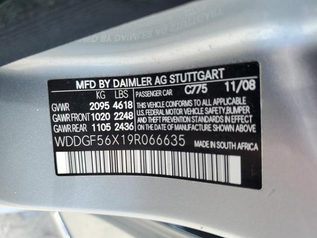 Photo 12 VIN: WDDGF56X19R066635 - MERCEDES-BENZ C-CLASS 