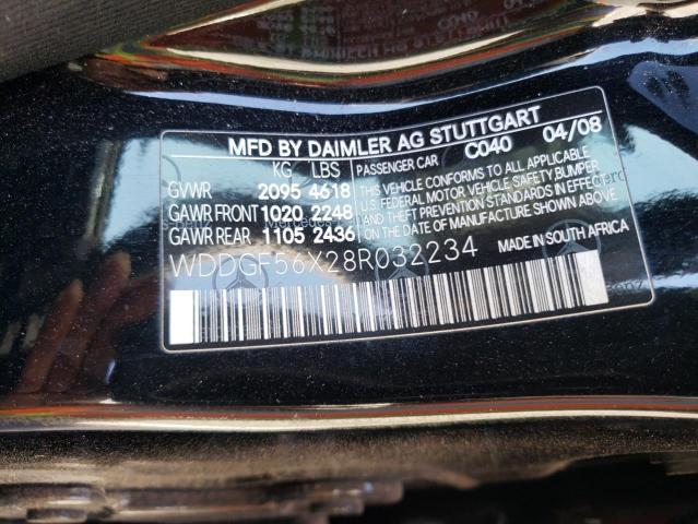 Photo 11 VIN: WDDGF56X28R032234 - MERCEDES-BENZ C-CLASS 