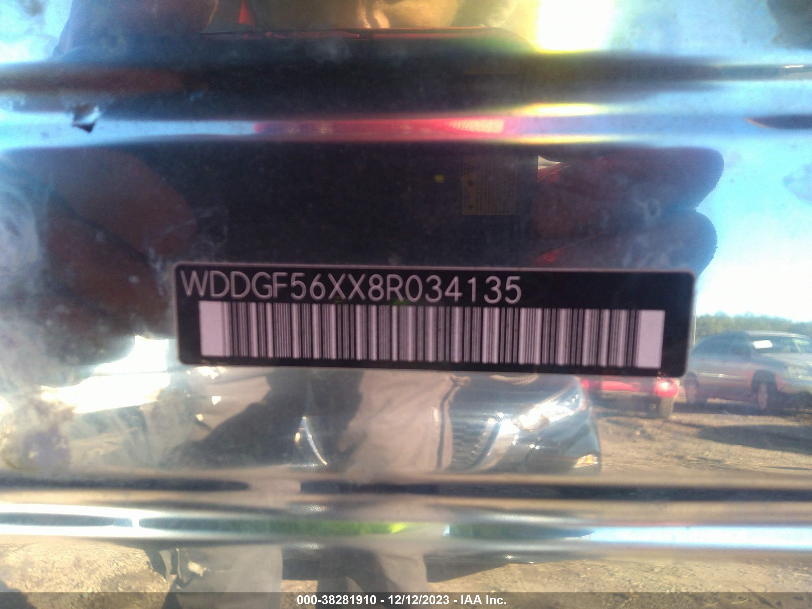 Photo 8 VIN: WDDGF56XX8R034135 - MERCEDES-BENZ C-KLASSE 