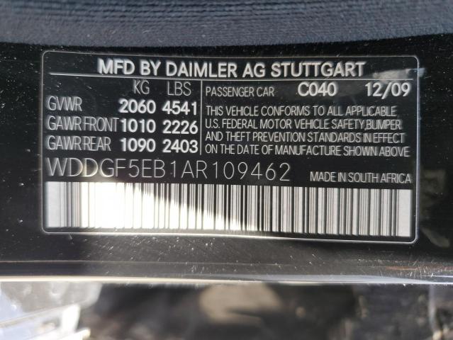 Photo 11 VIN: WDDGF5EB1AR109462 - MERCEDES-BENZ C-CLASS 