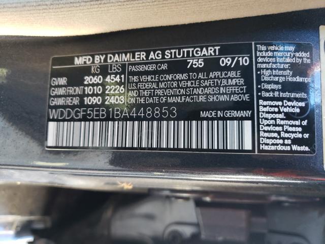 Photo 9 VIN: WDDGF5EB1BA448853 - MERCEDES-BENZ C-CLASS 