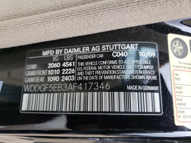 Photo 9 VIN: WDDGF5EB3AF417346 - MERCEDES-BENZ C 300 