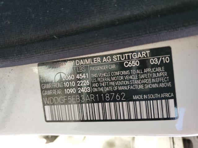 Photo 11 VIN: WDDGF5EB3AR118762 - MERCEDES-BENZ C 300 