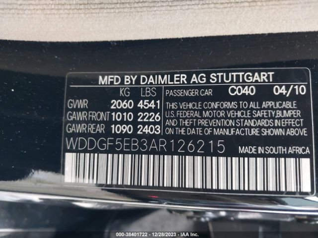 Photo 8 VIN: WDDGF5EB3AR126215 - MERCEDES-BENZ C 300 