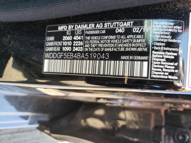 Photo 9 VIN: WDDGF5EB4BA519043 - MERCEDES-BENZ C 300 