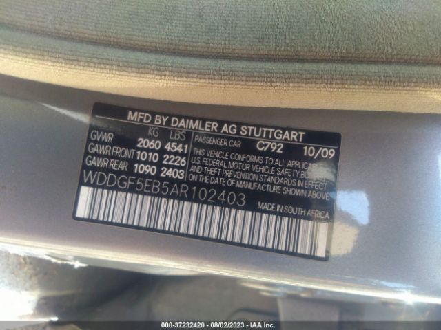 Photo 8 VIN: WDDGF5EB5AR102403 - MERCEDES-BENZ C 300 