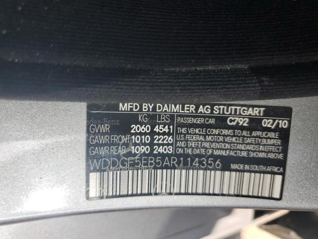 Photo 11 VIN: WDDGF5EB5AR114356 - MERCEDES-BENZ C 300 