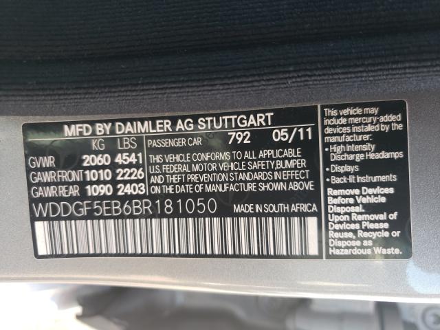 Photo 9 VIN: WDDGF5EB6BR181050 - MERCEDES-BENZ C 300 