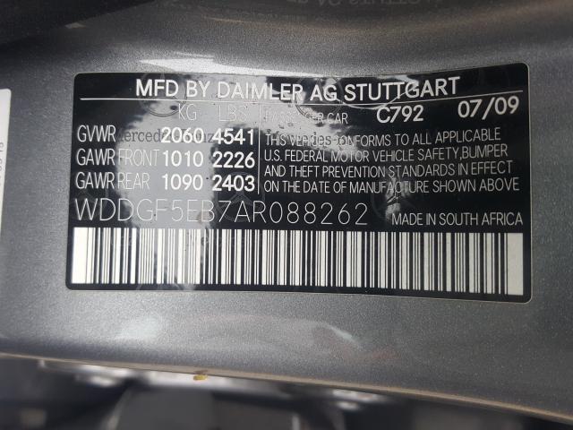 Photo 9 VIN: WDDGF5EB7AR088262 - MERCEDES-BENZ C 300 