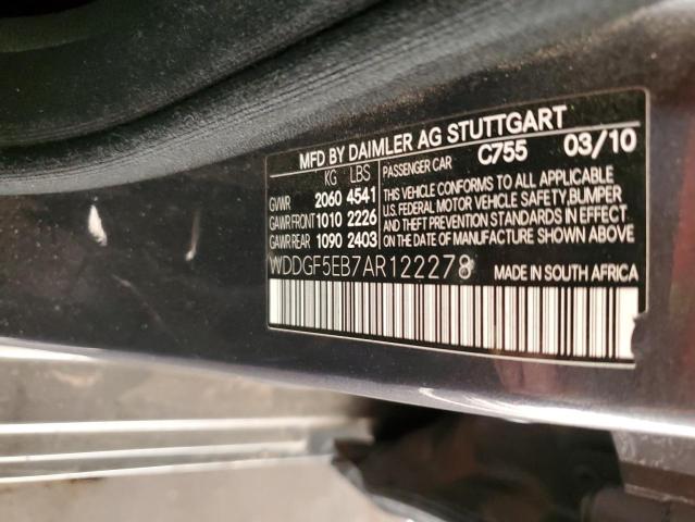 Photo 11 VIN: WDDGF5EB7AR122278 - MERCEDES-BENZ C 300 