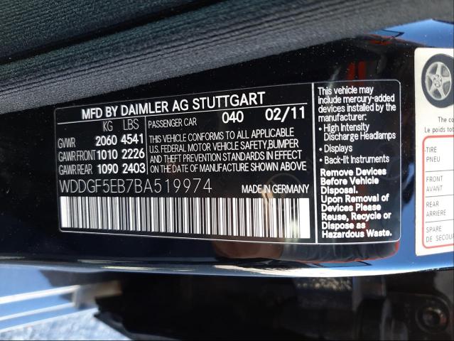 Photo 9 VIN: WDDGF5EB7BA519974 - MERCEDES-BENZ C 300 