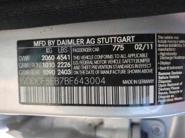 Photo 9 VIN: WDDGF5EB7BF643004 - MERCEDES-BENZ C 300 