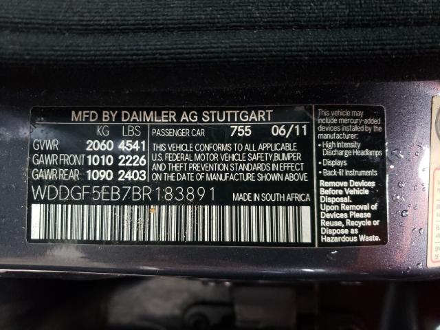 Photo 9 VIN: WDDGF5EB7BR183891 - MERCEDES-BENZ C 300 