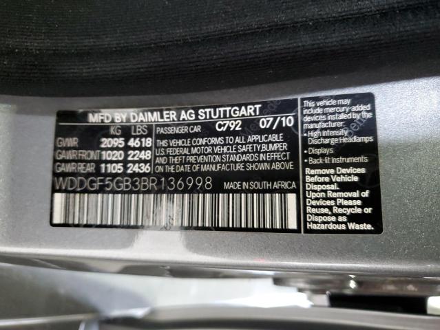 Photo 11 VIN: WDDGF5GB3BR136998 - MERCEDES-BENZ C 350 