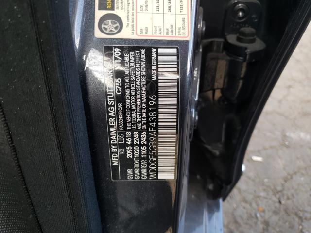 Photo 9 VIN: WDDGF5GB9AF438196 - MERCEDES-BENZ C 350 