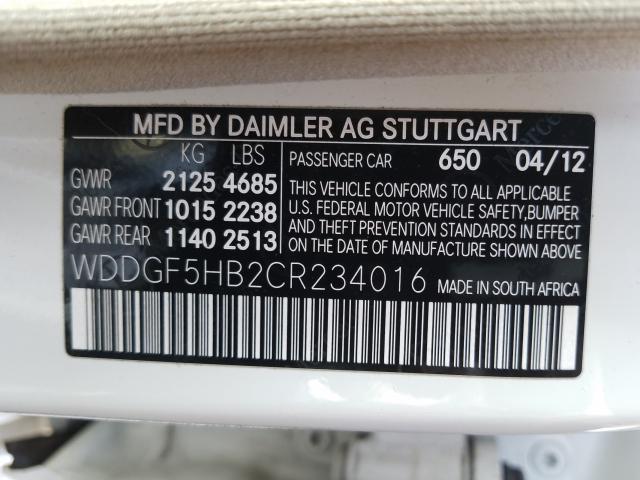 Photo 9 VIN: WDDGF5HB2CR234016 - MERCEDES-BENZ C 350 