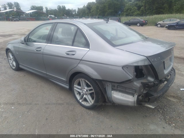 Photo 2 VIN: WDDGF5HB3CR228547 - MERCEDES-BENZ C-CLASS 