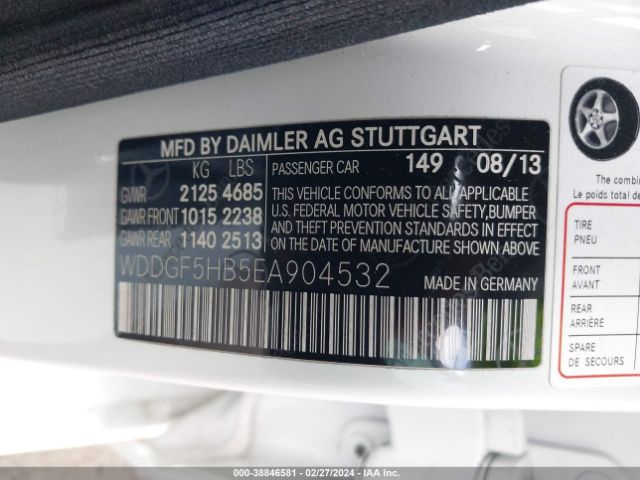 Photo 8 VIN: WDDGF5HB5EA904532 - MERCEDES-BENZ C 350 