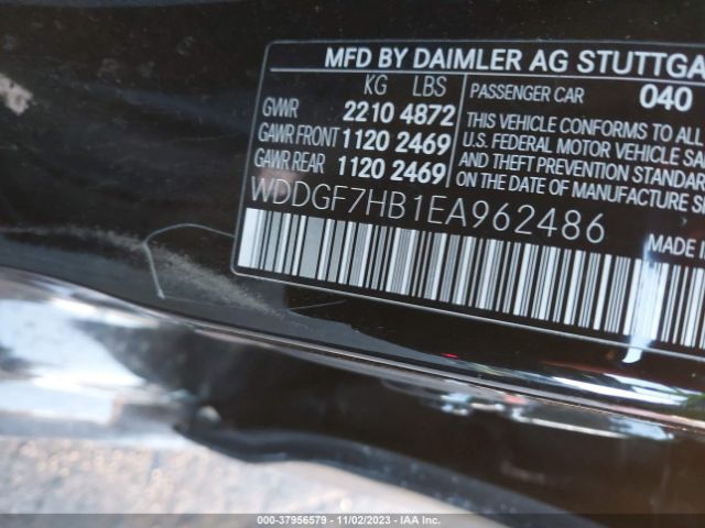 Photo 8 VIN: WDDGF7HB1EA962486 - MERCEDES-BENZ C-CLASS 