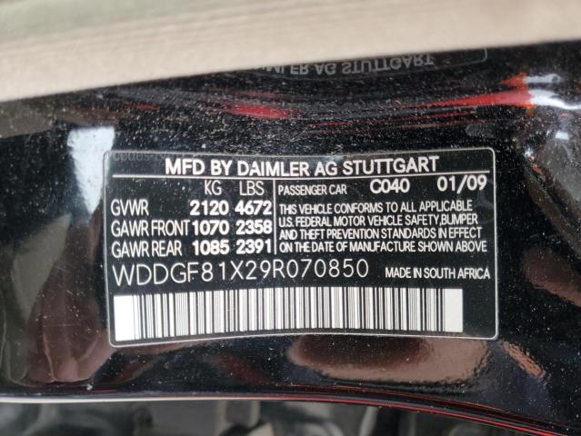 Photo 11 VIN: WDDGF81X29R070850 - MERCEDES-BENZ C-CLASS 