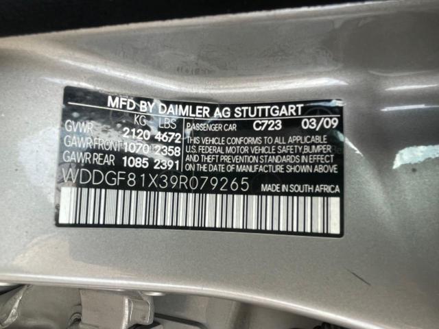 Photo 9 VIN: WDDGF81X39R079265 - MERCEDES-BENZ C 300 4MAT 