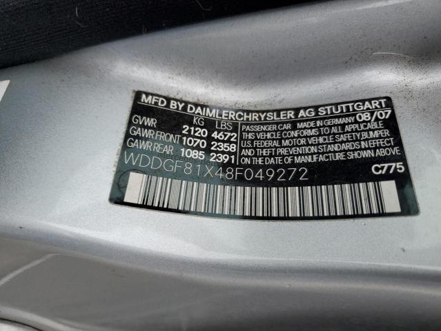 Photo 11 VIN: WDDGF81X48F049272 - MERCEDES-BENZ C 300 4MAT 