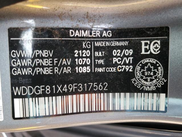 Photo 11 VIN: WDDGF81X49F317562 - MERCEDES-BENZ C 300 4MAT 