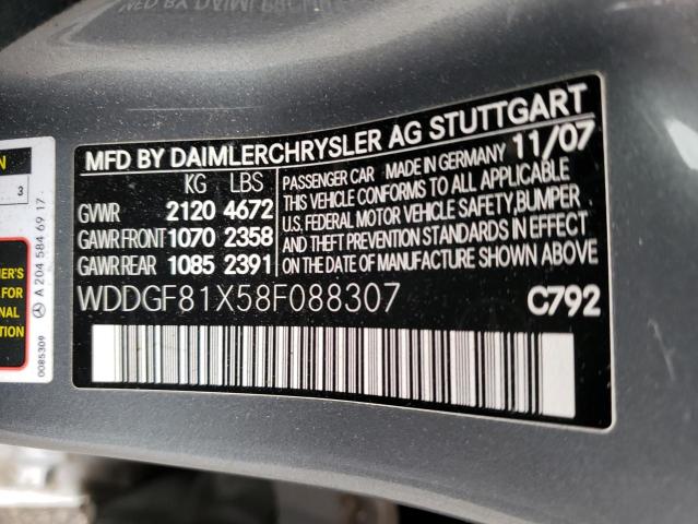 Photo 11 VIN: WDDGF81X58F088307 - MERCEDES-BENZ C 300 4MAT 