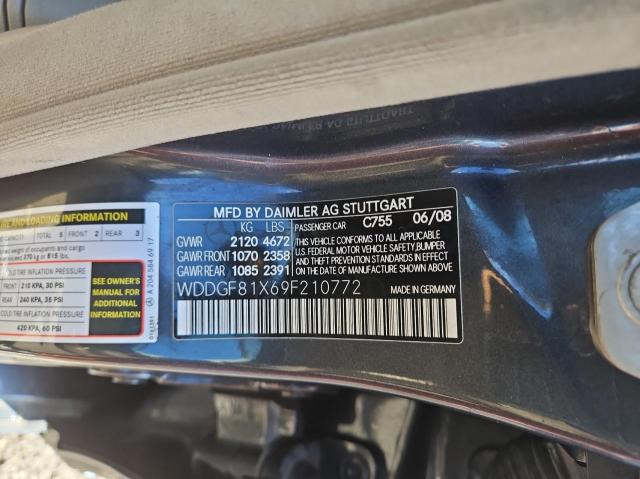 Photo 9 VIN: WDDGF81X69F210772 - MERCEDES-BENZ C 300 4MAT 