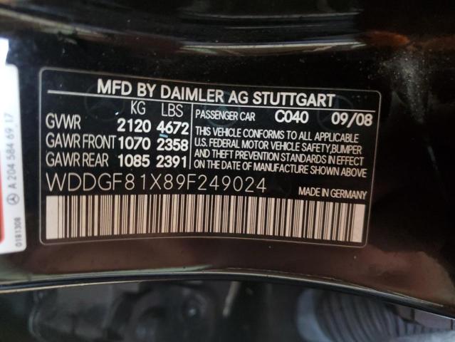 Photo 11 VIN: WDDGF81X89F249024 - MERCEDES-BENZ C 300 4MAT 