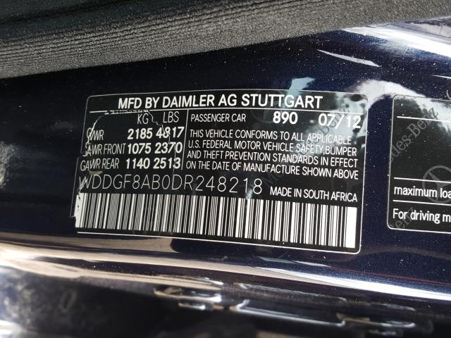 Photo 9 VIN: WDDGF8AB0DR248218 - MERCEDES-BENZ C 300 4MAT 