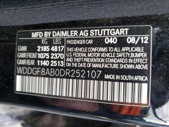 Photo 12 VIN: WDDGF8AB0DR252107 - MERCEDES-BENZ C 300 4MAT 