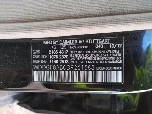 Photo 9 VIN: WDDGF8AB0DR261583 - MERCEDES-BENZ C 300 4MAT 