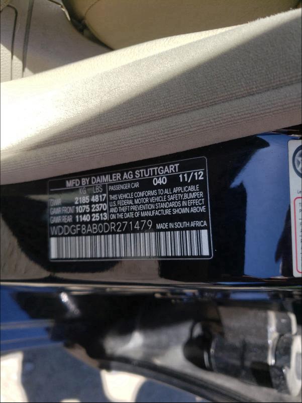 Photo 9 VIN: WDDGF8AB0DR271479 - MERCEDES-BENZ C 300 4MAT 