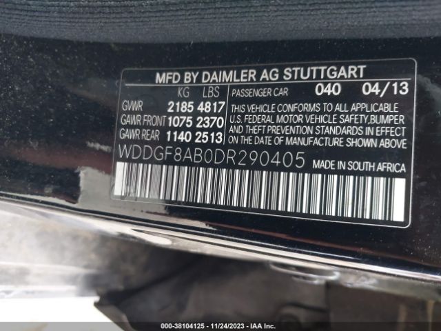 Photo 8 VIN: WDDGF8AB0DR290405 - MERCEDES-BENZ C 300 