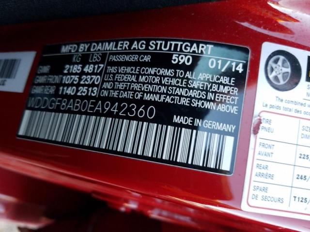 Photo 9 VIN: WDDGF8AB0EA942360 - MERCEDES-BENZ C 300 4MAT 